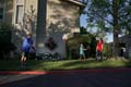 Jennifer Voight, events manager, College of Biological Sciences, bats a beach ball around with husband Nick and son Landon.